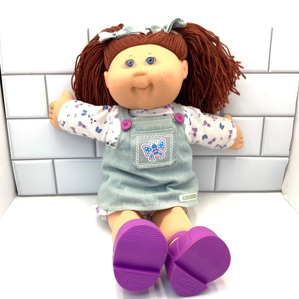 Cabbage Patch Kids Doll PA-2 Vinyl Fabric Yarn Hair 14in